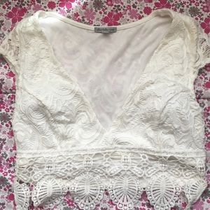 Lace crop top