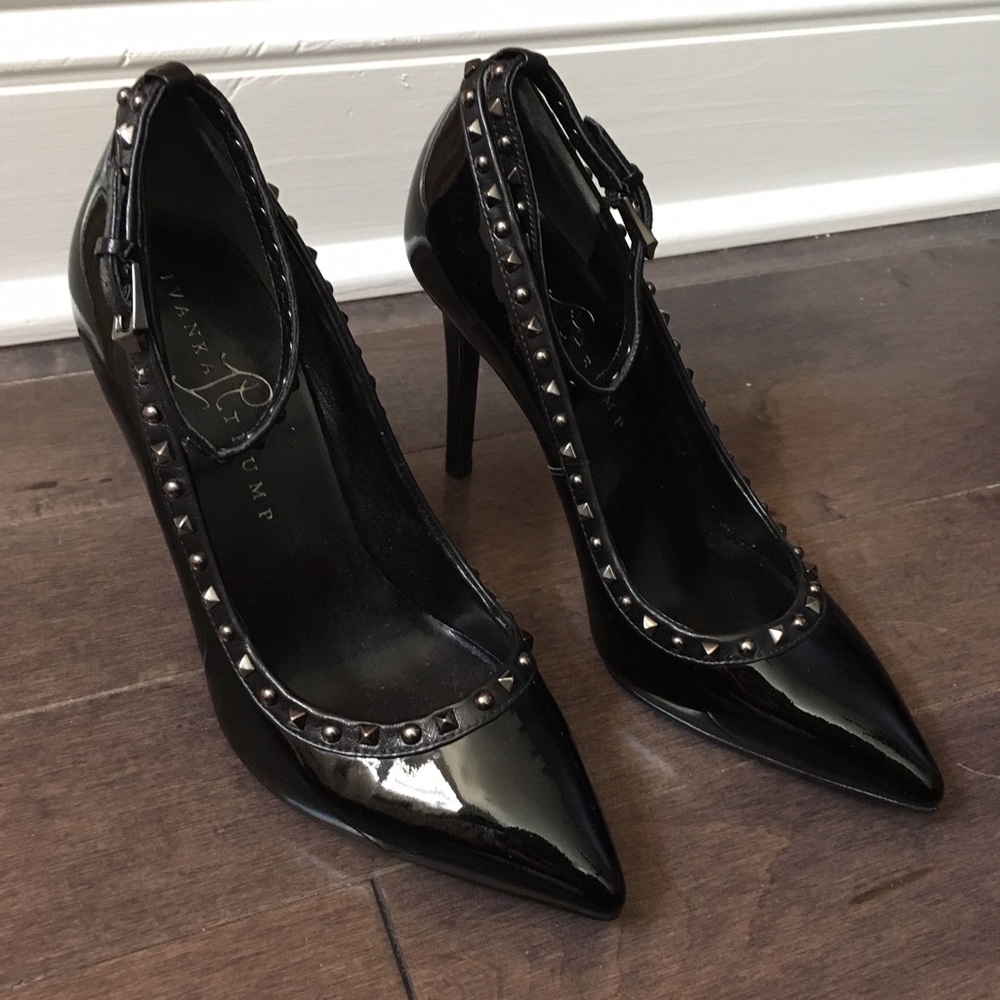 Ivanka Trump Studded Pointy Toe Pumps