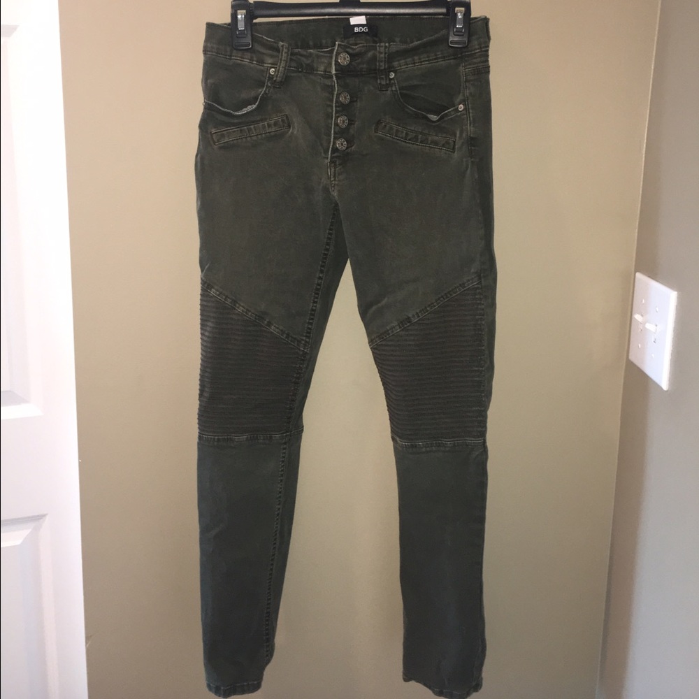 Moto Olive Jeggings