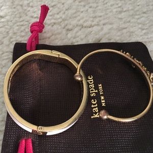 kate spade Jewelry - Listing is for 2 of 4 bangles. "Smile and key" kate spade Jewelry - Listing is for 2 of 4 bangles. "Smile and key"