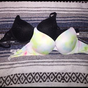 VS PINK push-up bras