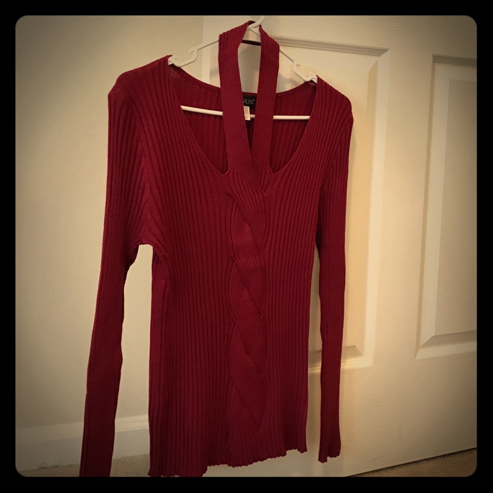 Gorgeous wine colored sweater top