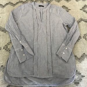 J. Crew linen cotton tunic with rope detail (sz 4)