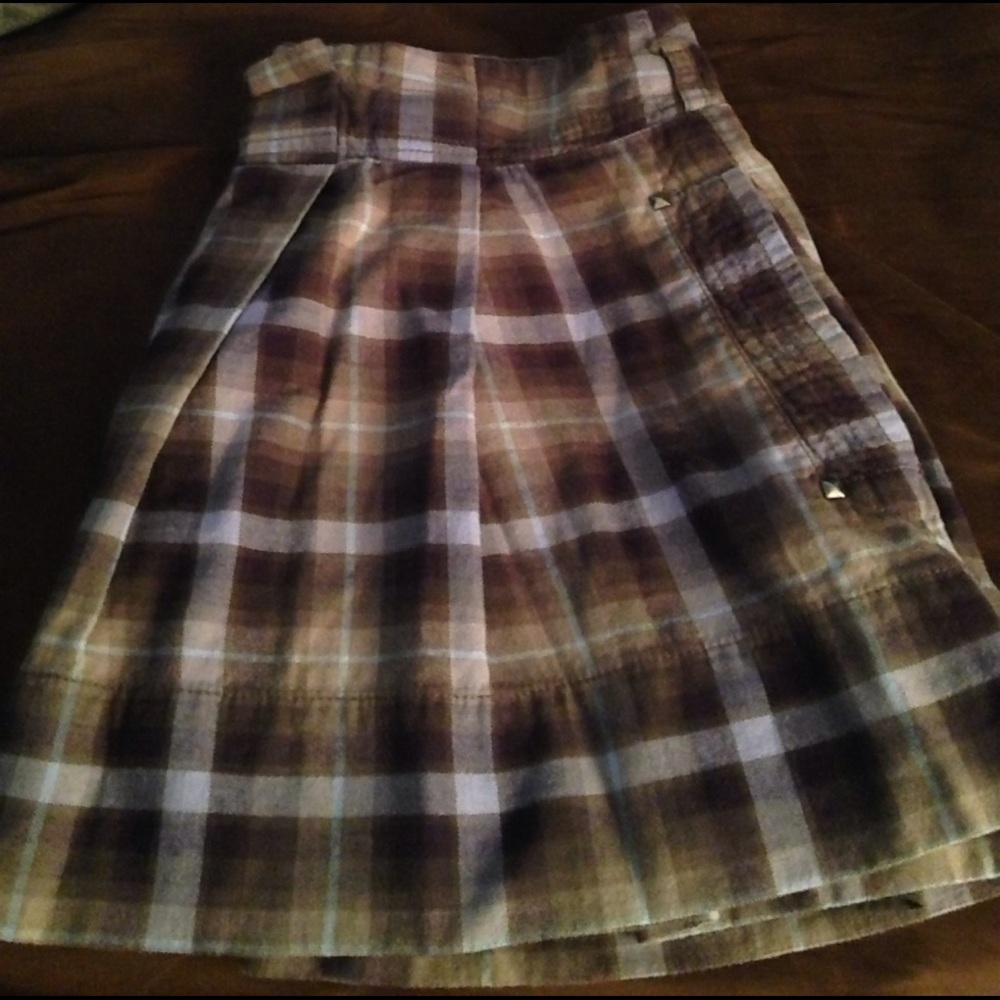 Grey and purple AE skirt