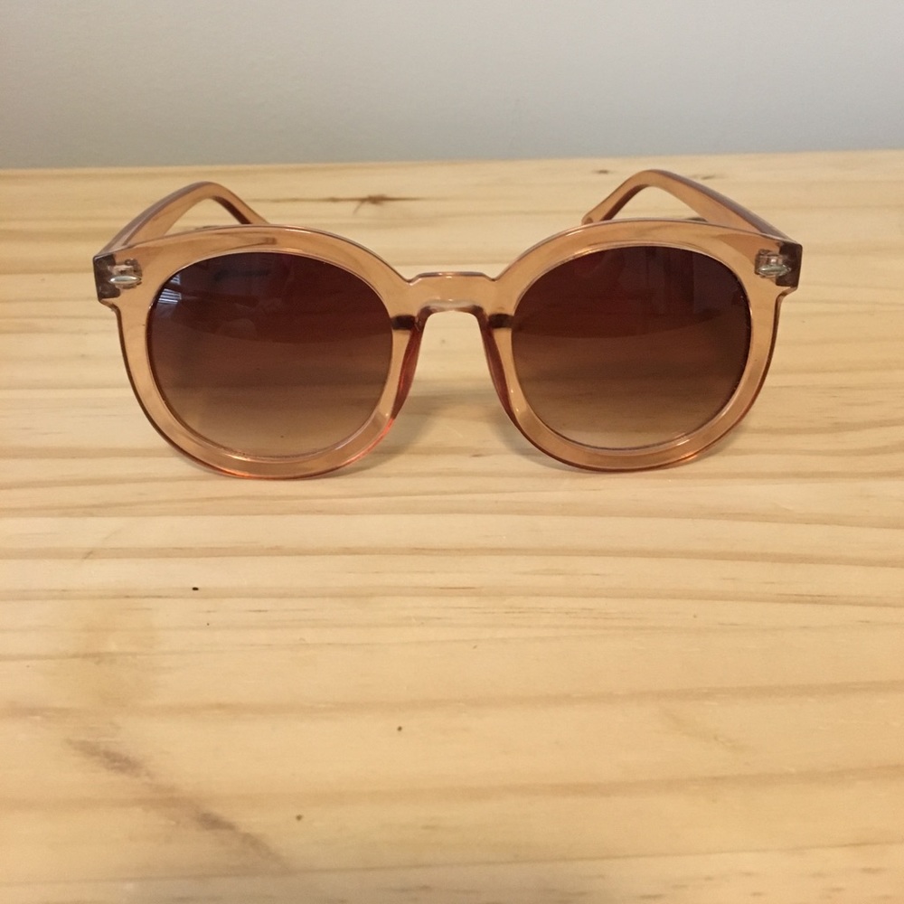 Pink free people glasses