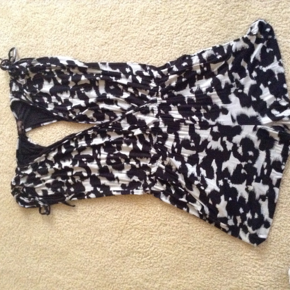 Black and white romper