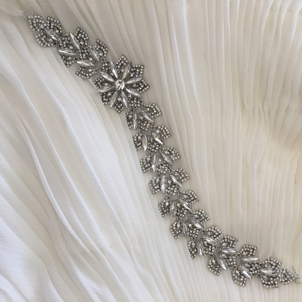 NEW!  David's Bridal, Crystal Rhinestone Sash