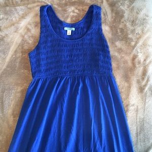 Adorable blue maternity maxi dress!