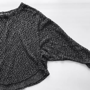 Sheer Cropped Sweater