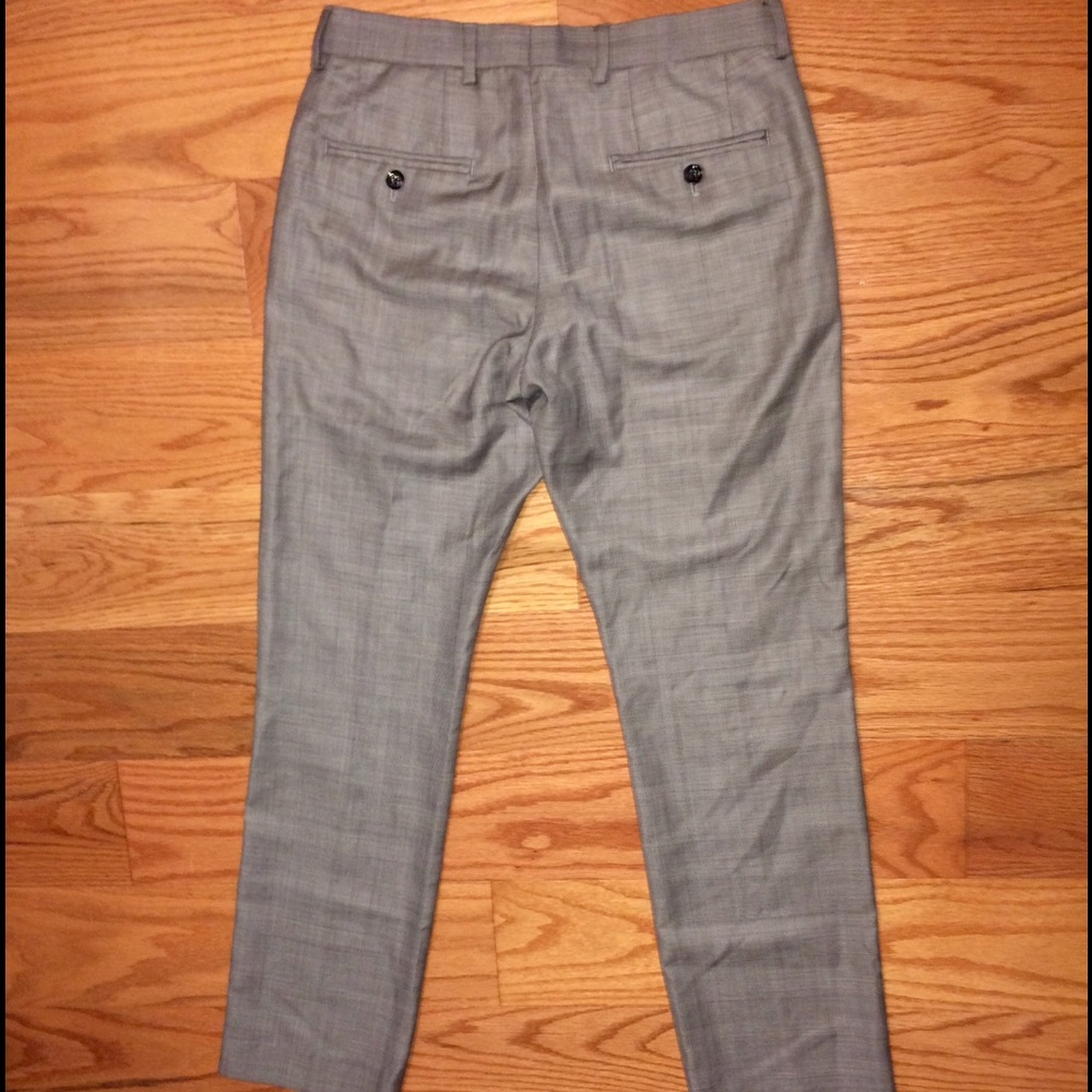 Express photographer glen check gray pants