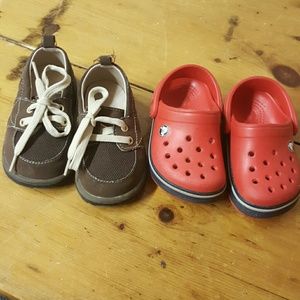 CROCS and Loafers Size 4