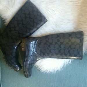 COACH rain boots