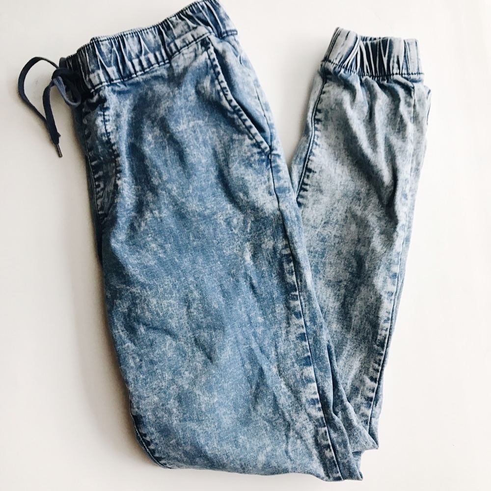 Acid Wash Jogger Pants
