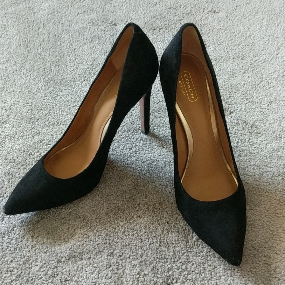 COACH Black Heels