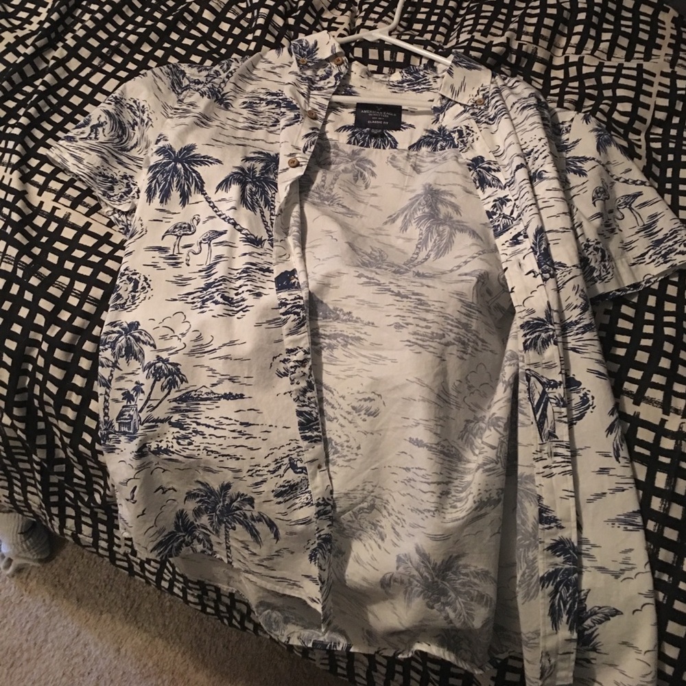 Button down short sleeved shirt