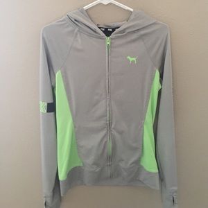 Pink by Victoria's Secret grey and green jacket