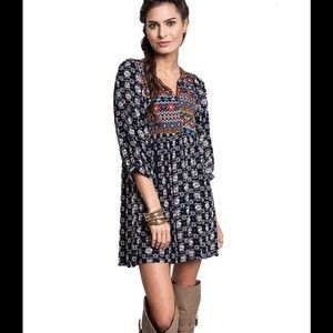 Umgee Printed Tunic Day Dress Aztec Boho