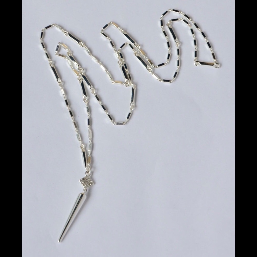 New Stella & Dot Bianca Lariat Necklace silver