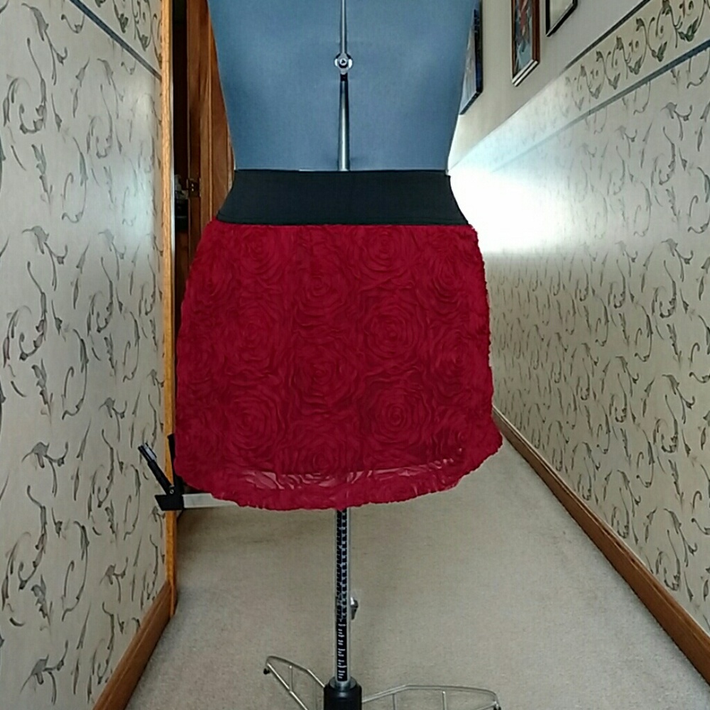Red Rosy Skirt