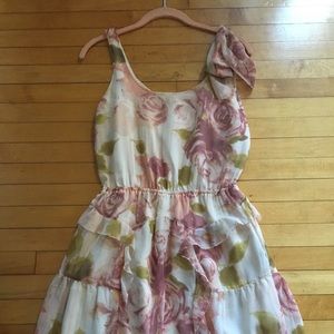 LC Floral Ruffle Dress