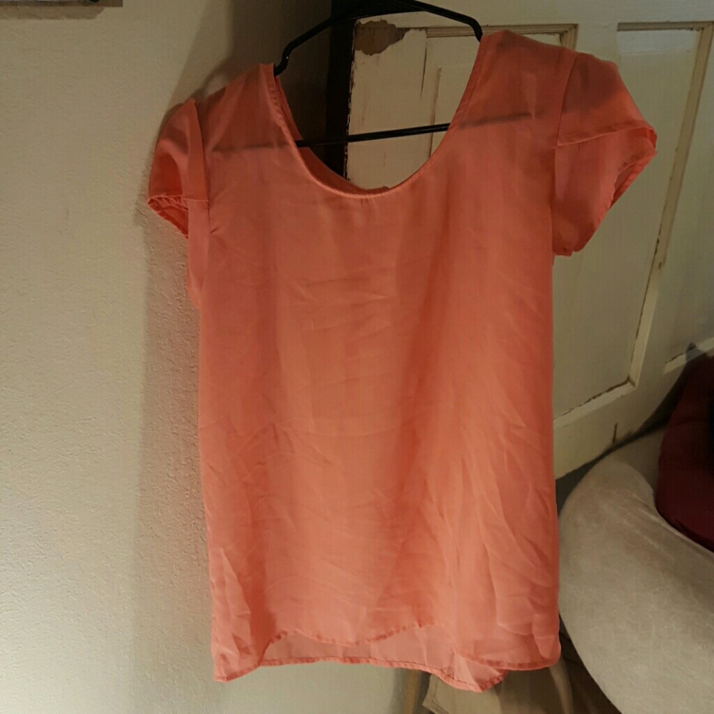 Polyester Pink Zip Tshirt