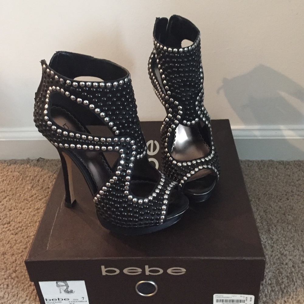 Bebe studded heels