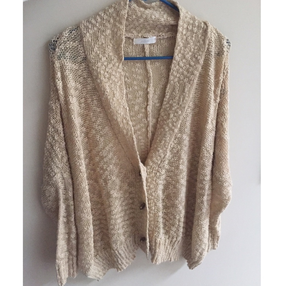 LF millau toggle sweater in camel OS