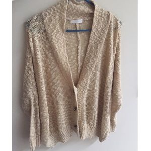 LF millau toggle sweater in camel OS