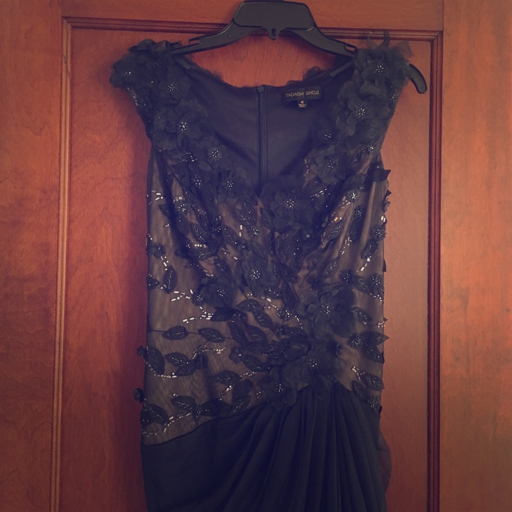 Tadashi Shoji Lace Embellished Evening Gown Size 4