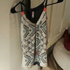 Cute tribal print tank top