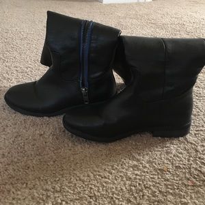 Black riding boots