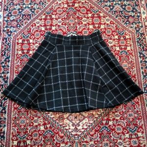 H&M Divided Plaid Skater Skirt