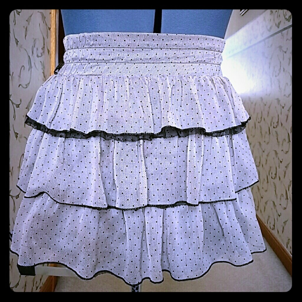 Gray Layered Skirt