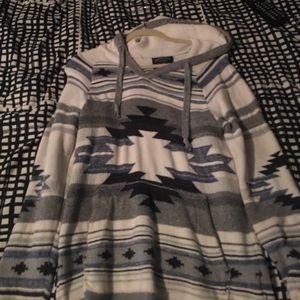 Long sleeved , Aztec hoodie