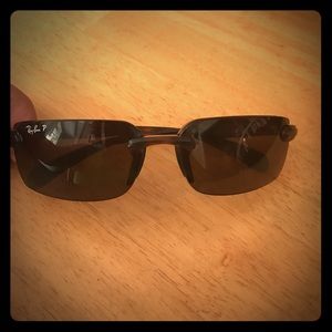 Ray ban polarized brown  sunglasses
