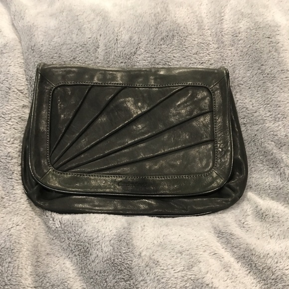 Charles David Handbags - Charcoal Charles David clutch