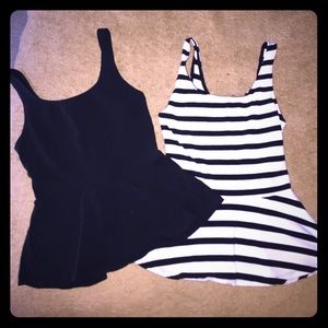 Express peplum tank tops