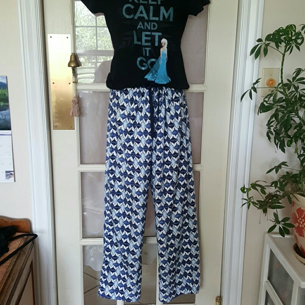 Urban outfitters lounge pants super soft bluewhite