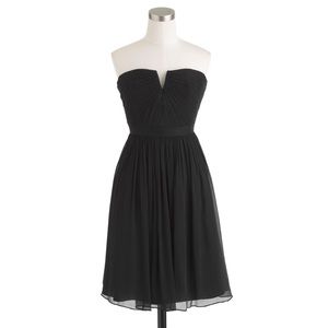 JCrew black chiffon dress size 14