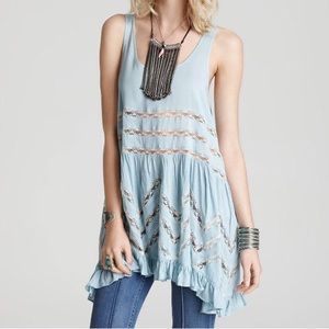 Intimately Voile and Lace Trapeze Slip dress