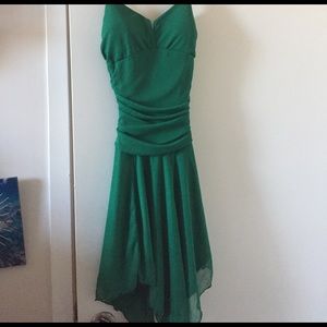 Green clubbing pixie dress 👗