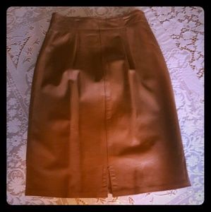 ♡♡ SALE ♡♡ Vintage genuine leather skirt