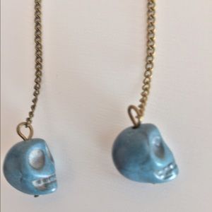 Punk gothic SKULL earrings Halloween NWT