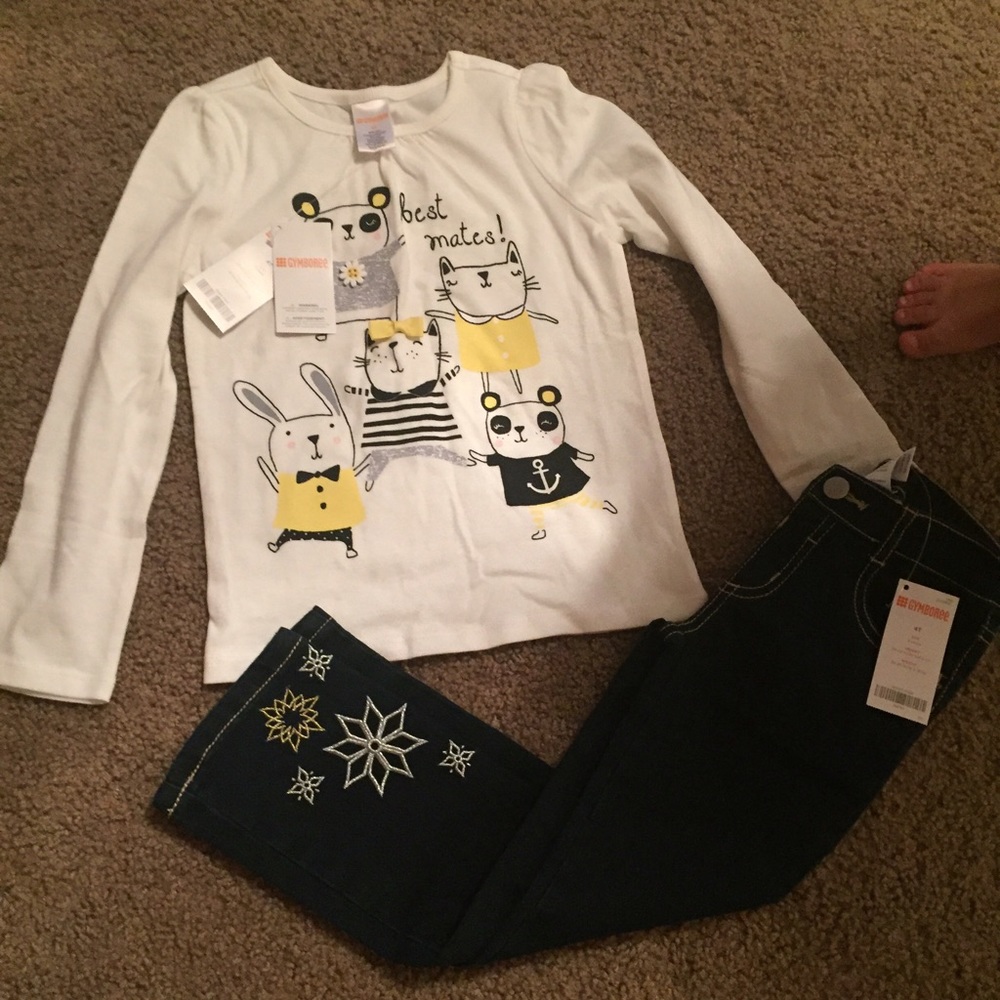 Brand new Gymboree set size 4T