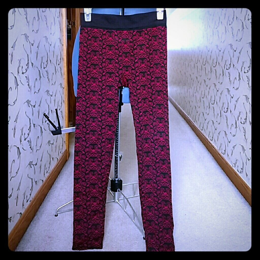 Adorable Red and Black Leggings