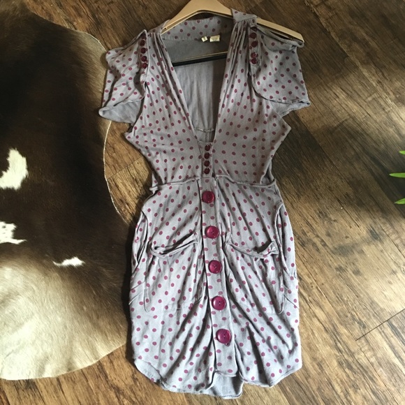 Moth Polka Dot Dress - Picture 1 of 3