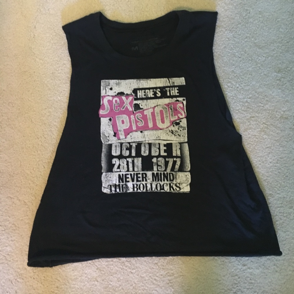 Sex Pistols Cropped Muscle Tee