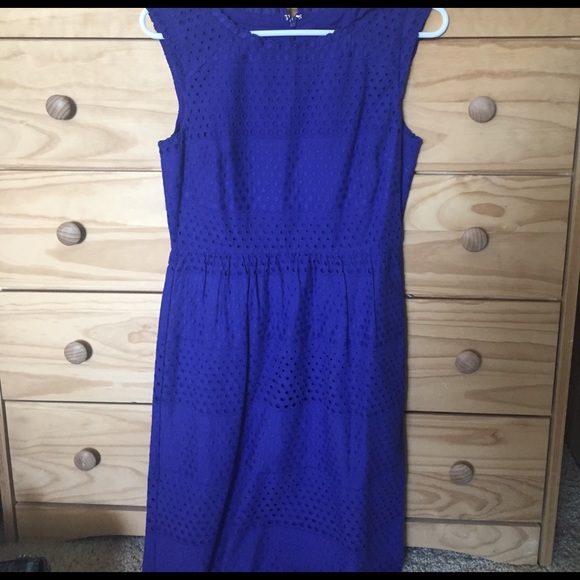 J crew purple eyelet dress - Picture 3 of 3