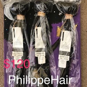 100% virgin Human 7a Brazilian hair 14,16,16