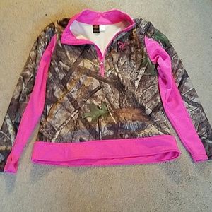 Pink camouflage sweatshirt